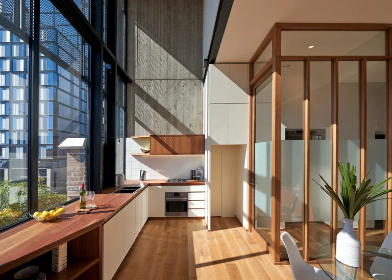 Exterior of a bushfire-proof property in Leura, Blue Mountains designed by Northern Beaches architects Markham Lee.